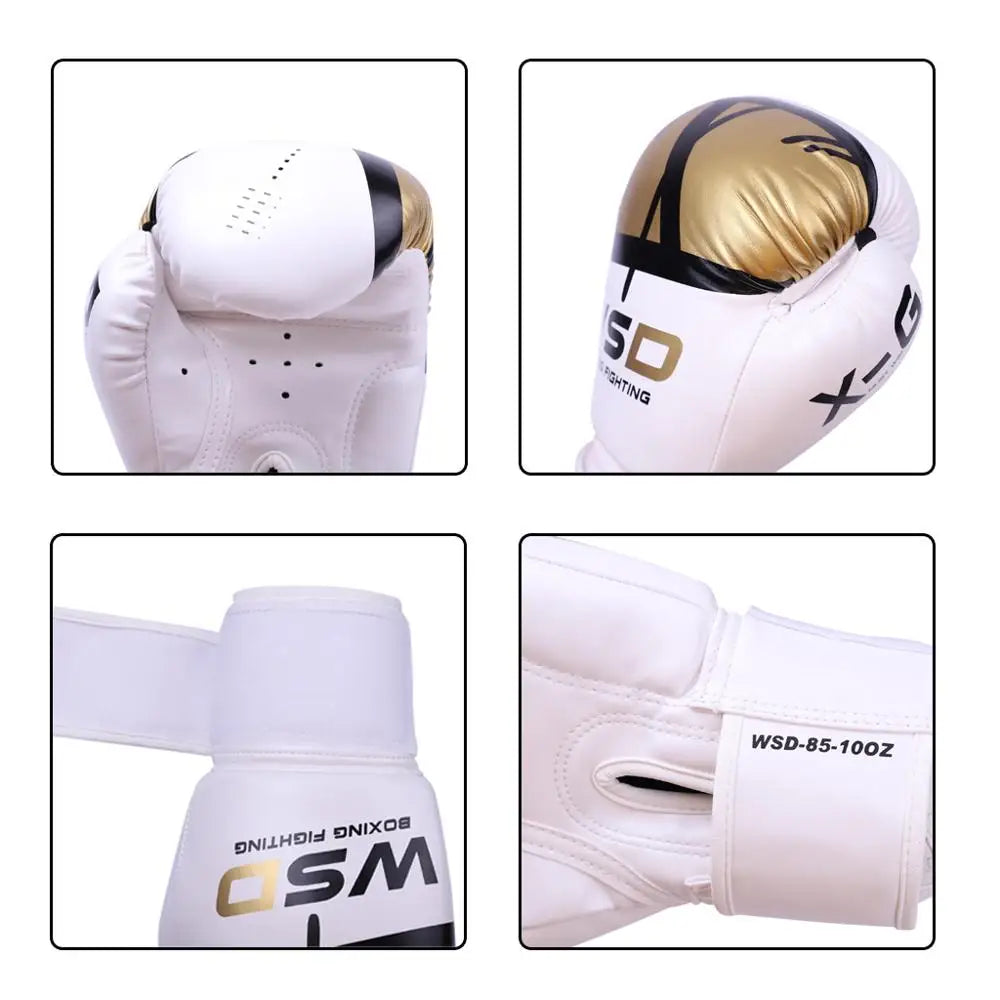 Premium Kickboxing Gloves for Men, Women & Kids - Durable PU Training Gear