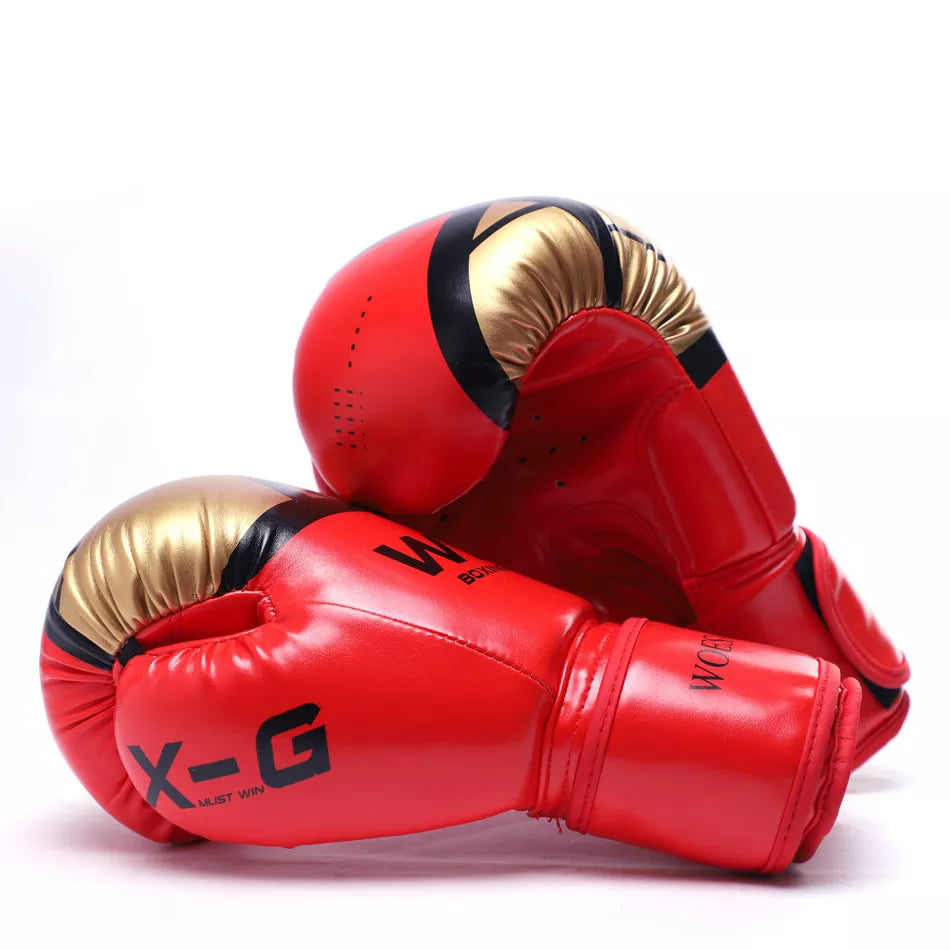 Premium Kickboxing Gloves for Men, Women & Kids - Durable PU Training Gear