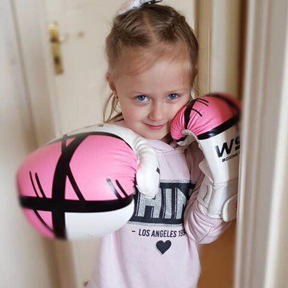 Premium Kickboxing Gloves for Men, Women & Kids - Durable PU Training Gear